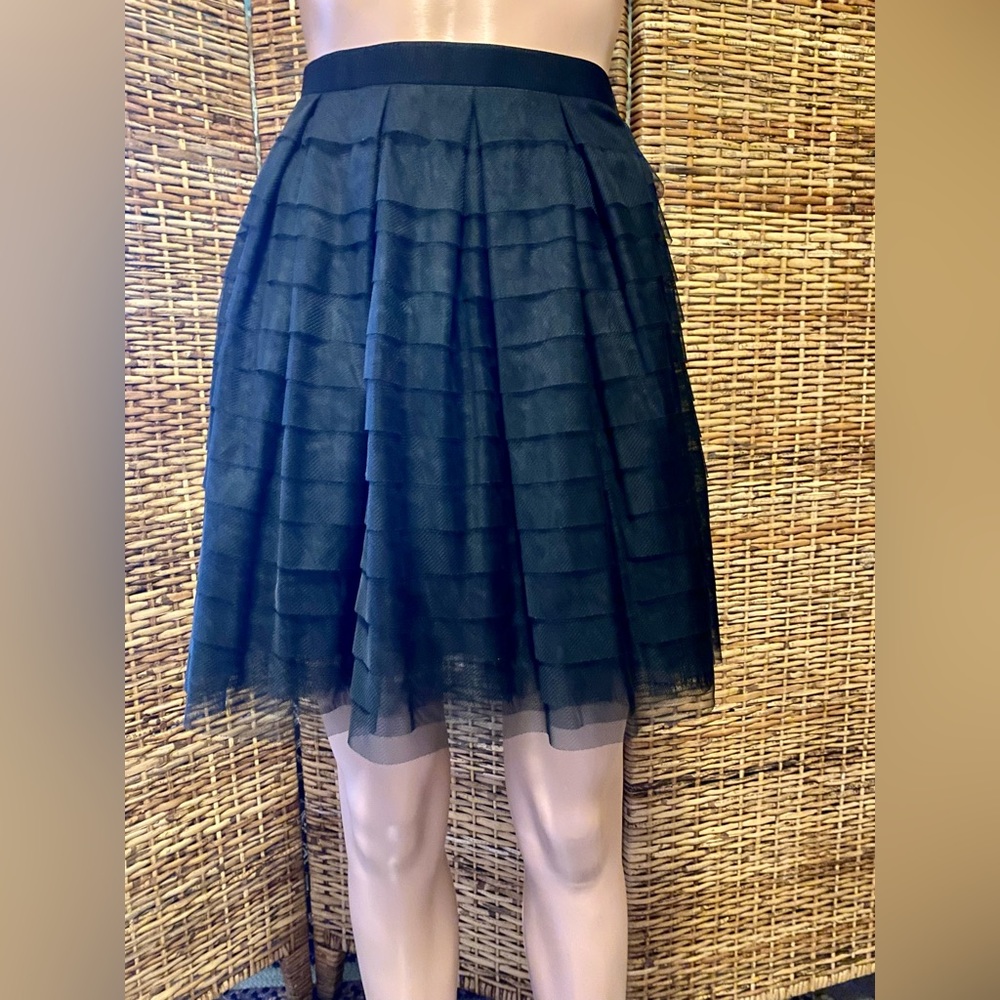 * SALE * BCBGMaxAzria Black tiered Tulle skirt NEW